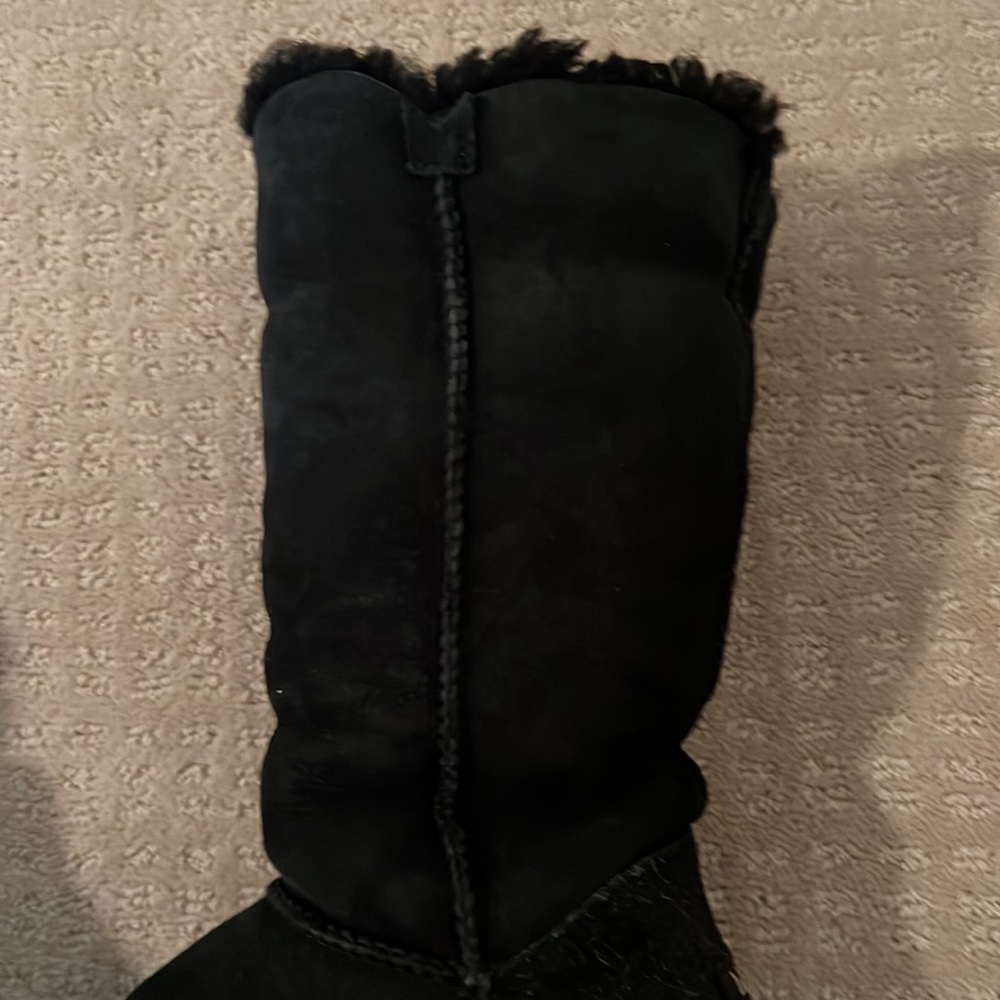 🎉HP🎉UGG BAILEY BUTTON TRIPLET II BOOT SIZE 6 BLACK - Picture 6 of 15